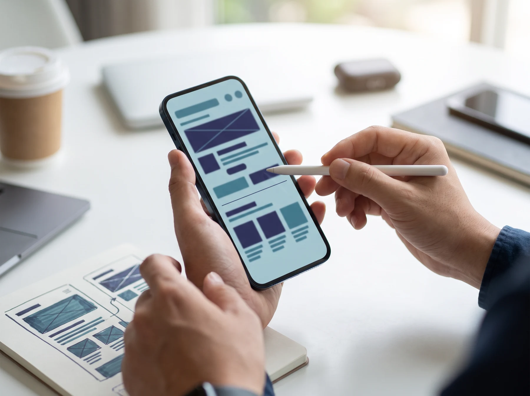 Mobile wireframe review